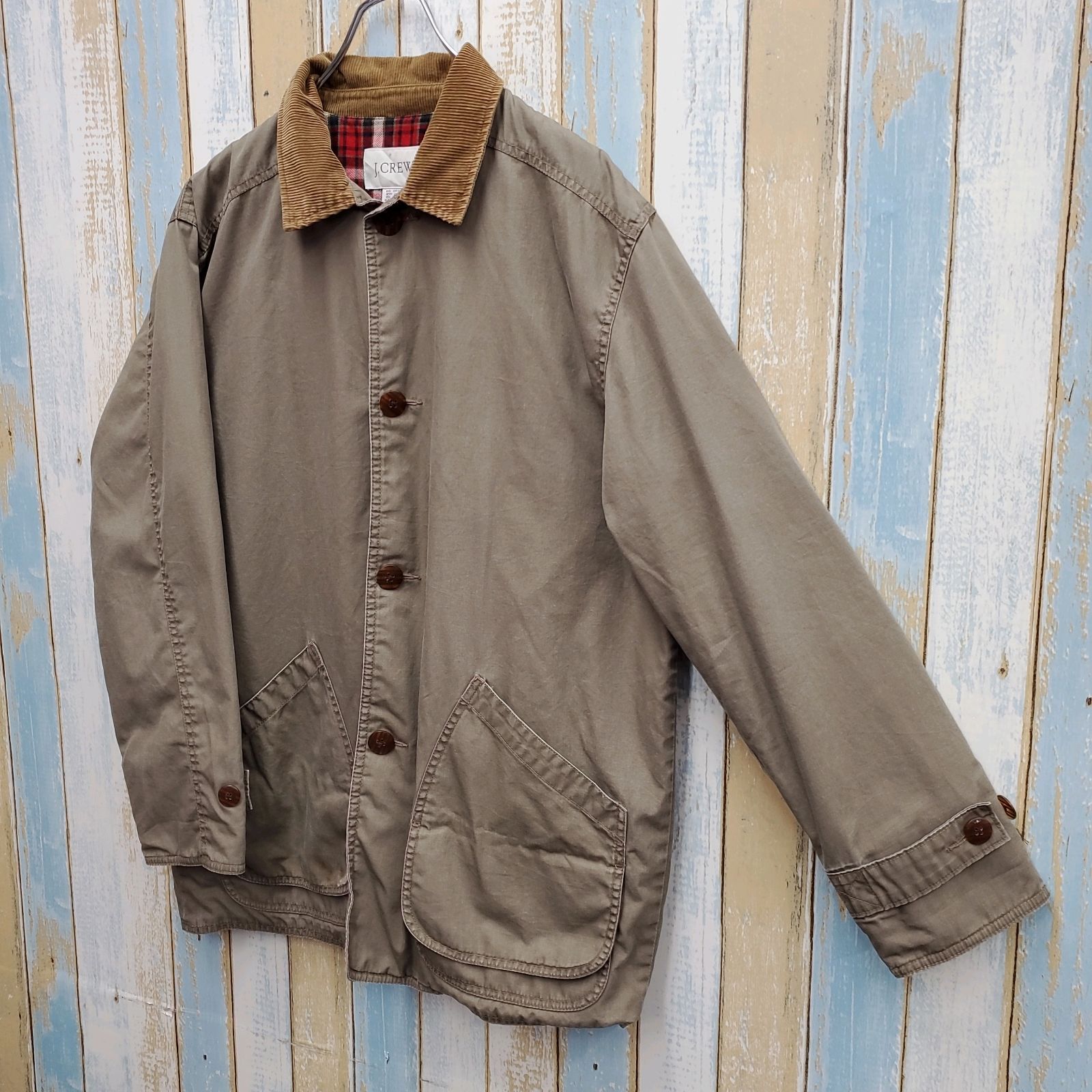 HB41☆ジェイクルー☆ハンティングジャケット☆襟元コーデュロイ☆裏地