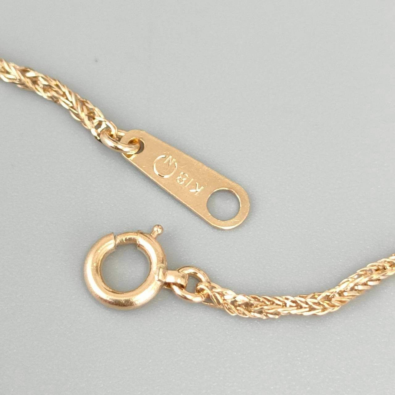 K18 【造幣局刻印】デザインネックレス 3〜4g 喜平 ネックレス K18 トリプル 8面 16g 40cm 造幣局検定マーク(ホール