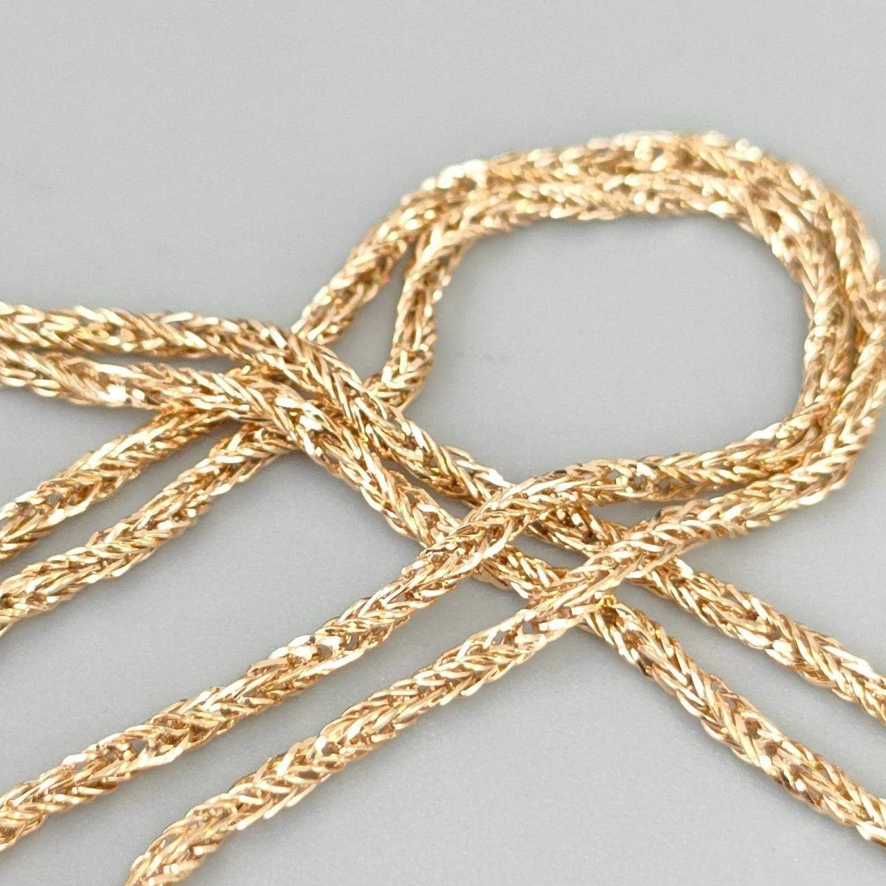 18金 K18 デザインネックレス 造幣局刻印 レディース 3.11g 40㎝ D509