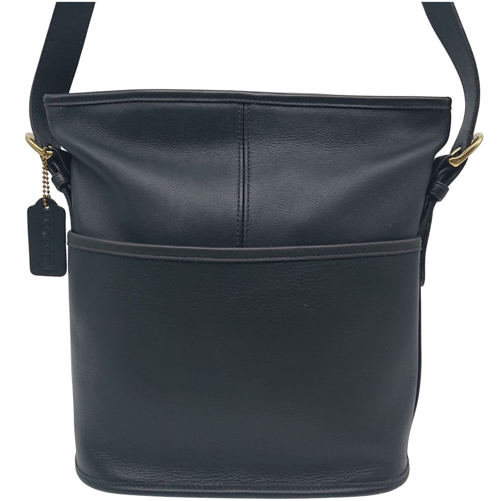 オールドコーチ ショルダーバッグ 斜め掛け ブラック レザー - メルカリ