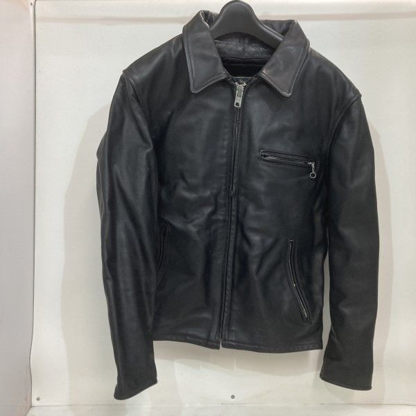 02w20615 COOPER クーパー レザージャケット ライナー付き ブラック 38 メンズ 白カビあり アウター 牛革 品