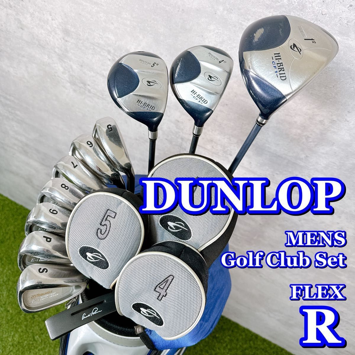 ゴルフクラブセット メンズ DUNLOP ダンロップ フルセット 11本 キャディバッグ付き フレックスR 男性 右利き K192