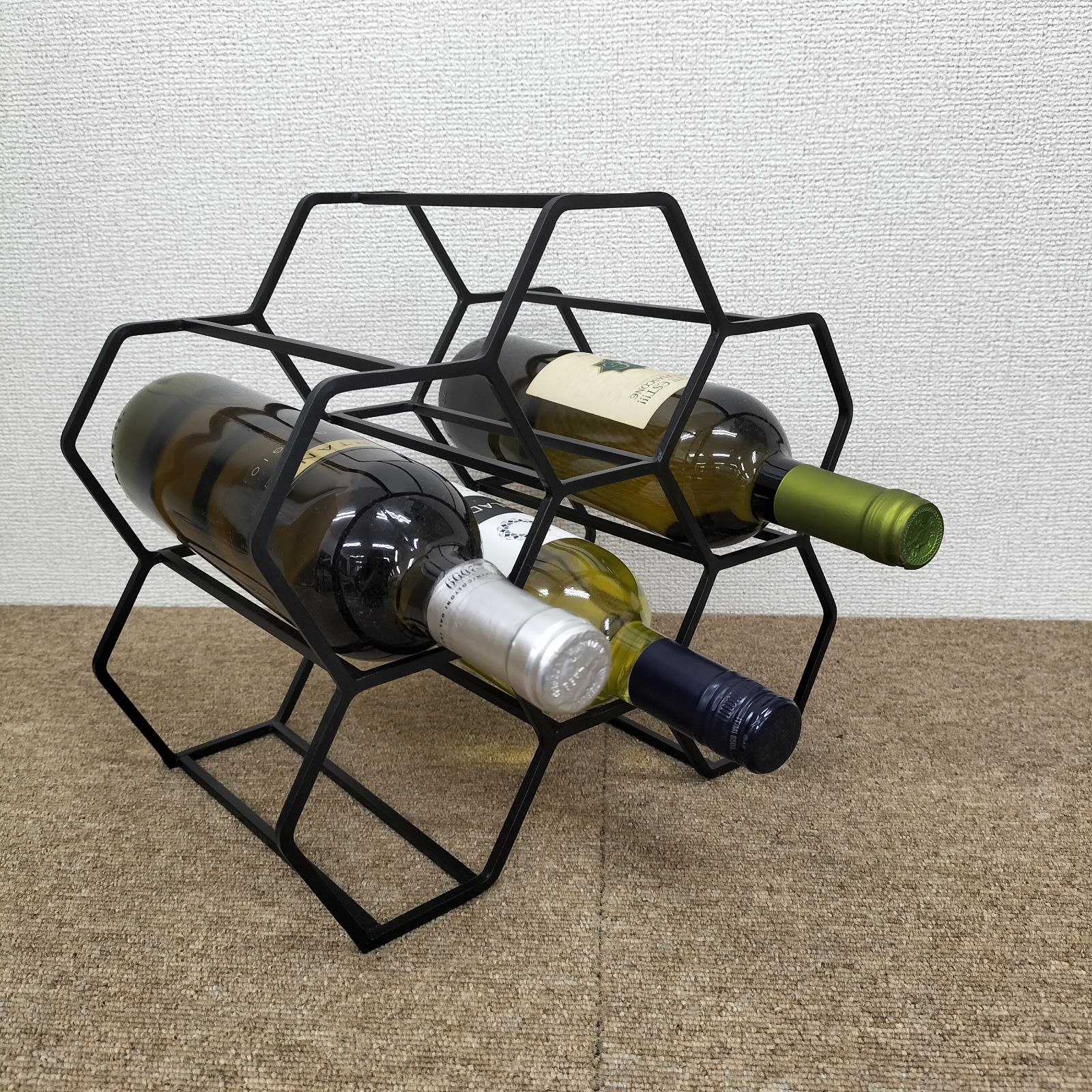 XLBoom Pico ワインラック M 30 cm x 26 - ブラックワインラック モデルルーム