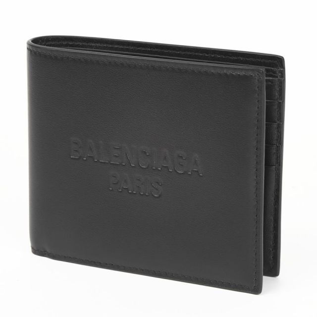 BALENCIAGA バレンシアガ 785256 2AAOS 1000 二つ折り財布 ブラック