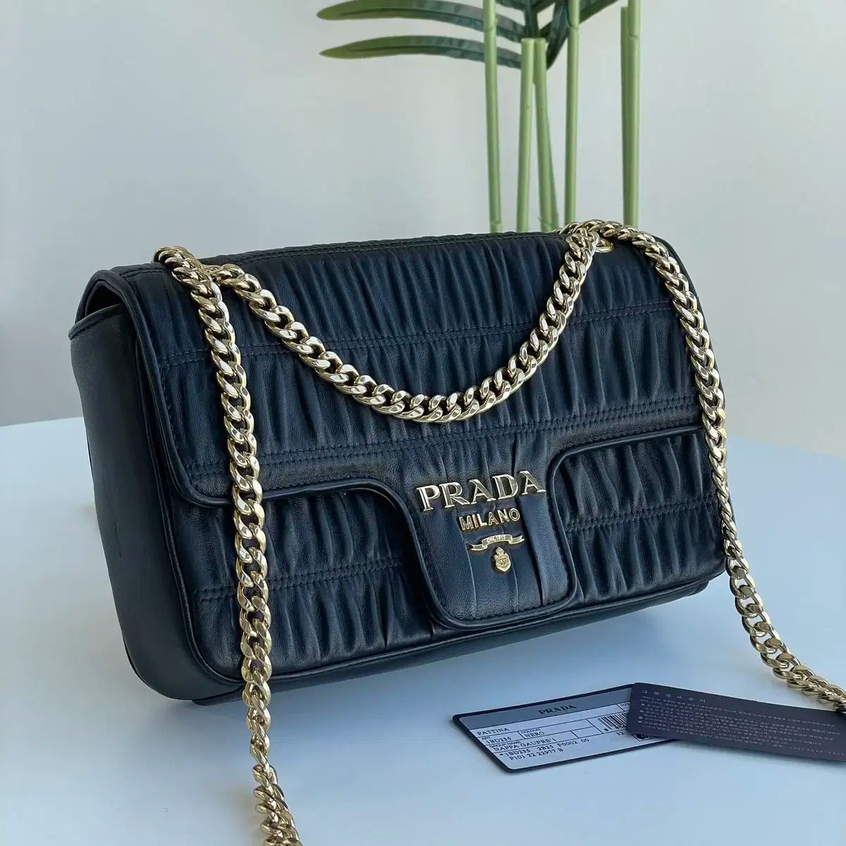 プラダ ゴーフレ チェーン クロスバック