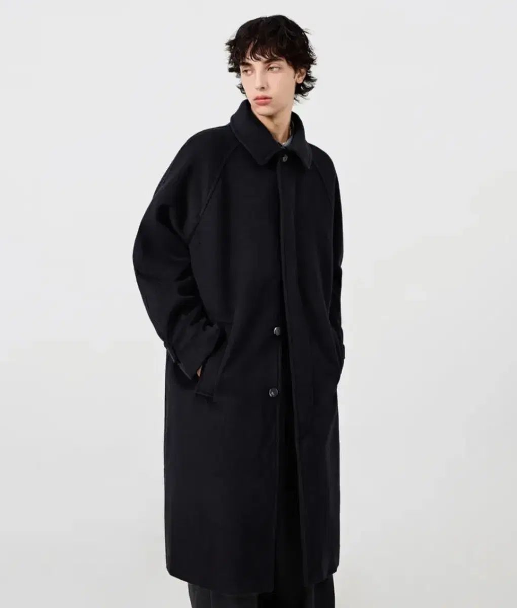 DIMITRI BLACK ディミトリブラック ESSENTIALS エッセンシャルズ カシミア バルマカーン コート