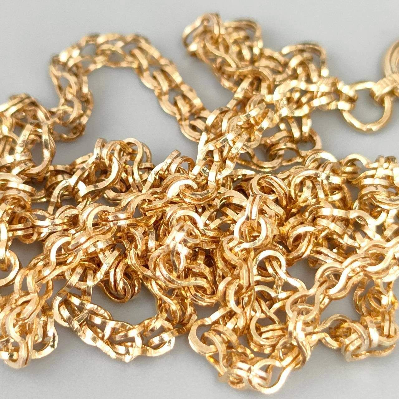 18金 K18 デザインネックレス 造幣局刻印 レディース 4.02g 40㎝ D515