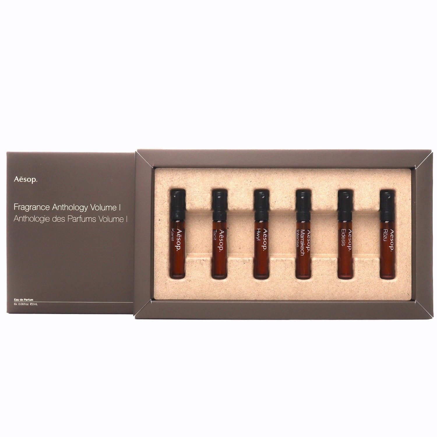 巾着付き Aesop イソップ 香水 フレグランス アンソロジー ボリューム I ミニ香水 6本セット 2ml ギフト プレゼント 並行輸入品