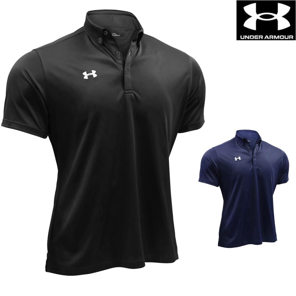 underarmour アンダーアーマー 01 TEAM ARMOUR POLO BD マルチSPポロシャツ M 1342582-410 MDN WHT SM S