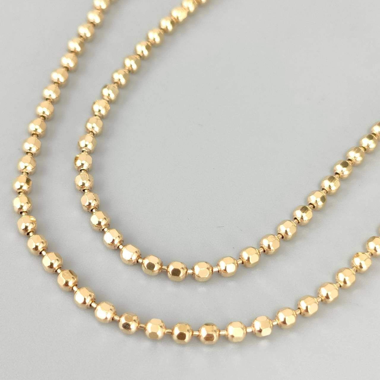 18K 造幣局　ゴールド❣️ボールチェーン ネックレス留金を入れて40センチ 18K 造幣局 ゴールド❣️ボールチェーン ネックレス留金を入れて40