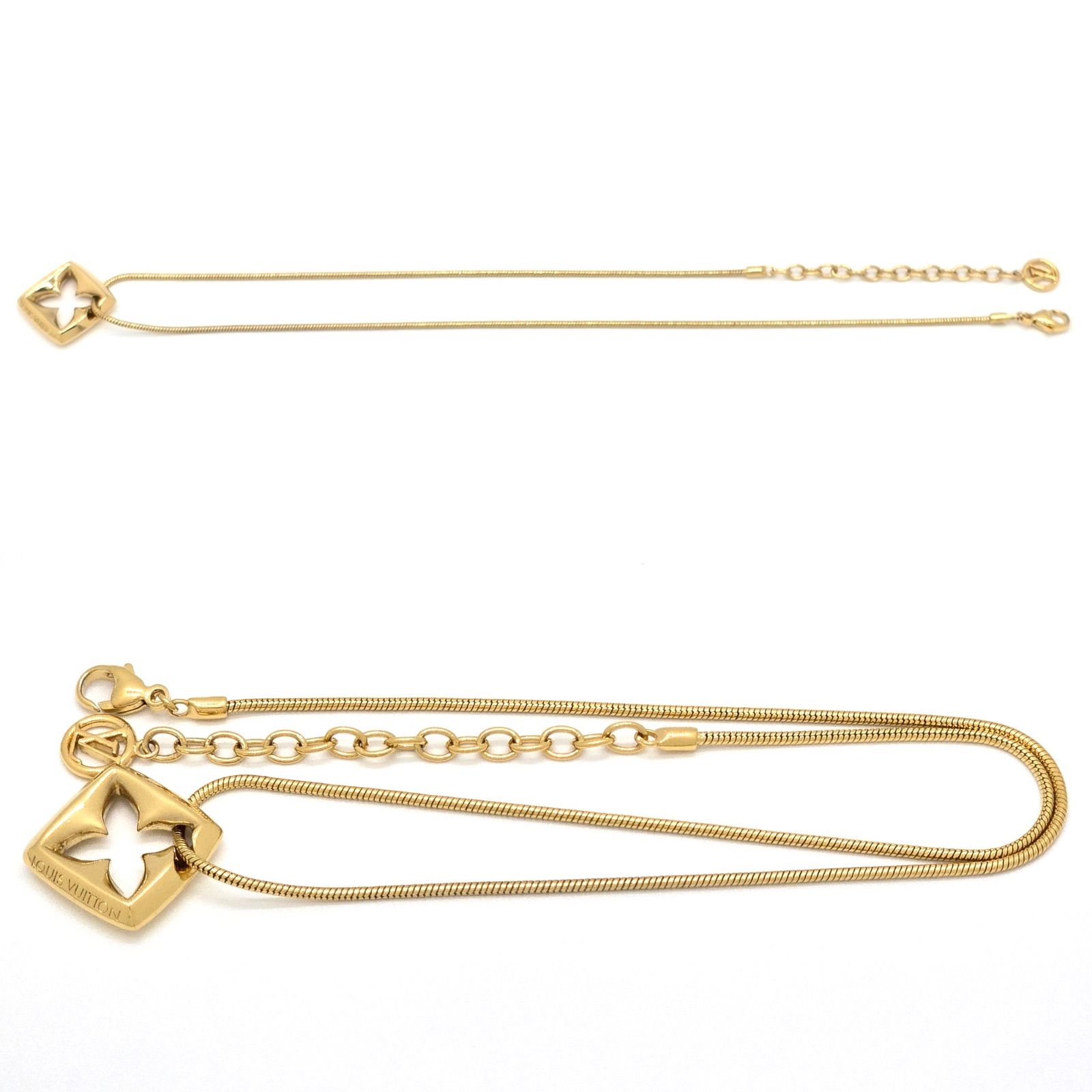 LOUISVUITTON ルイヴィトン M02437 ネックレス パフィーグラム LOUIS VUITTON ルイヴィトン M02437 ネックレス パフィーグラム 首周り