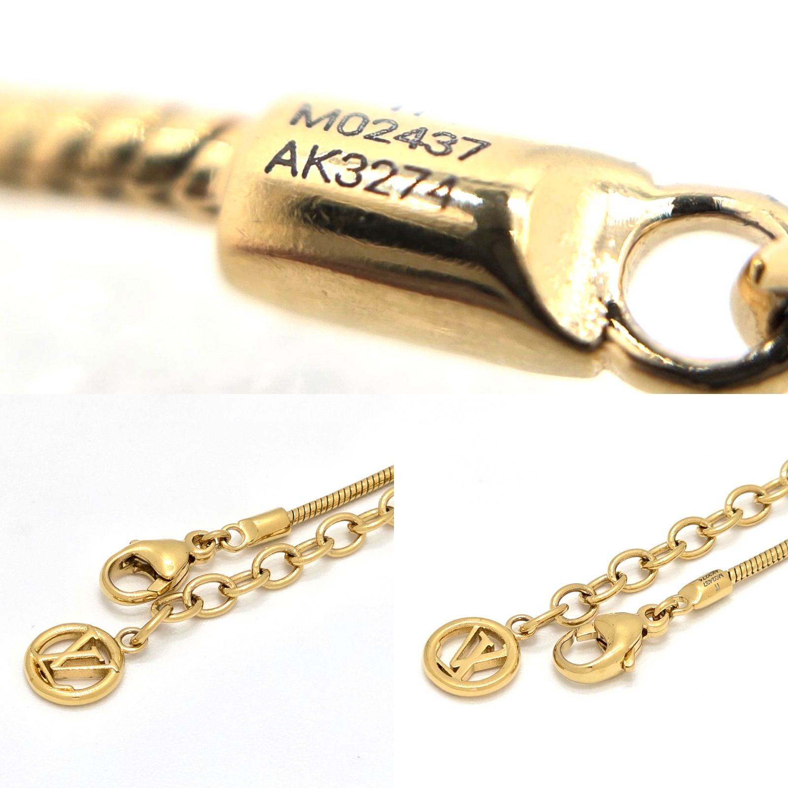 LOUISVUITTON ルイヴィトン M02437 ネックレス パフィーグラム LOUIS VUITTON ルイヴィトン M02437 ネックレス パフィーグラム 首周り