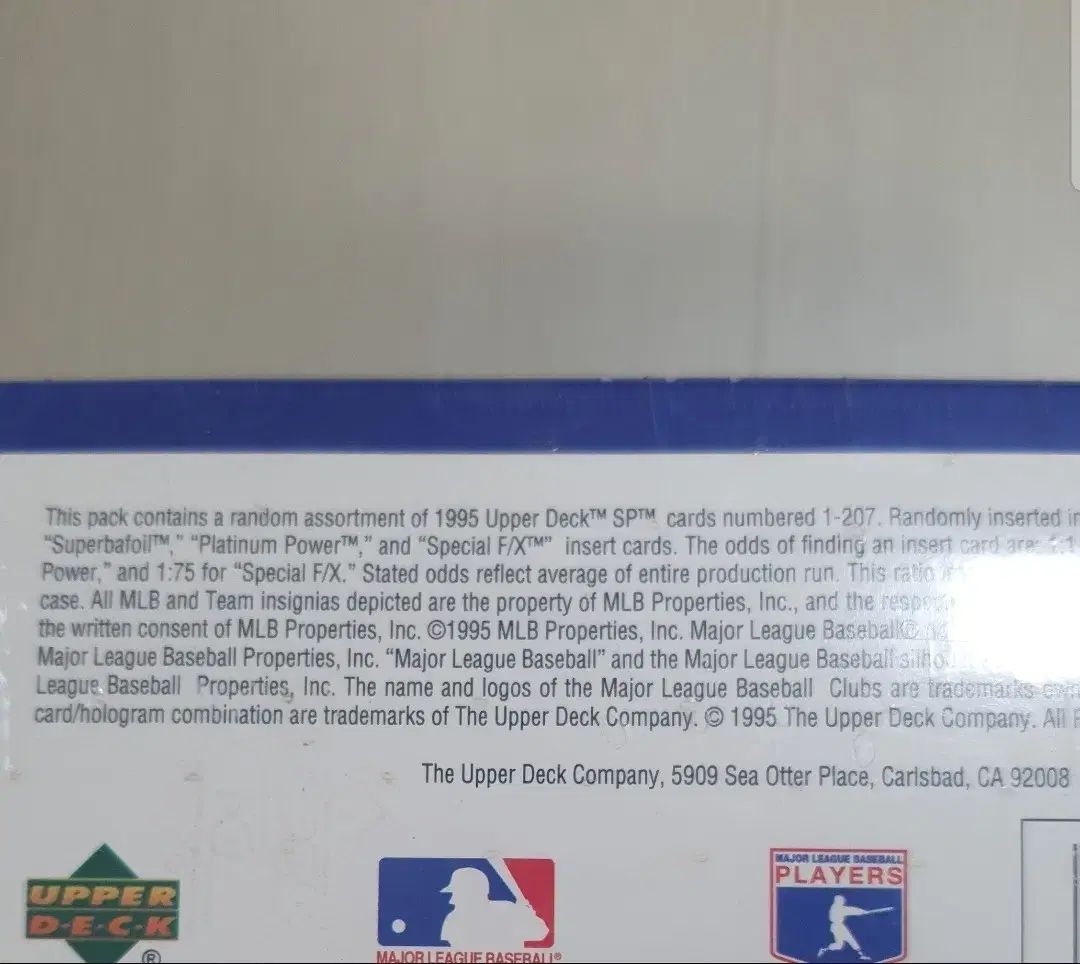  1995 アッパーデック SP MLB メジャーリーグ ボックス 記念グッズ 野球