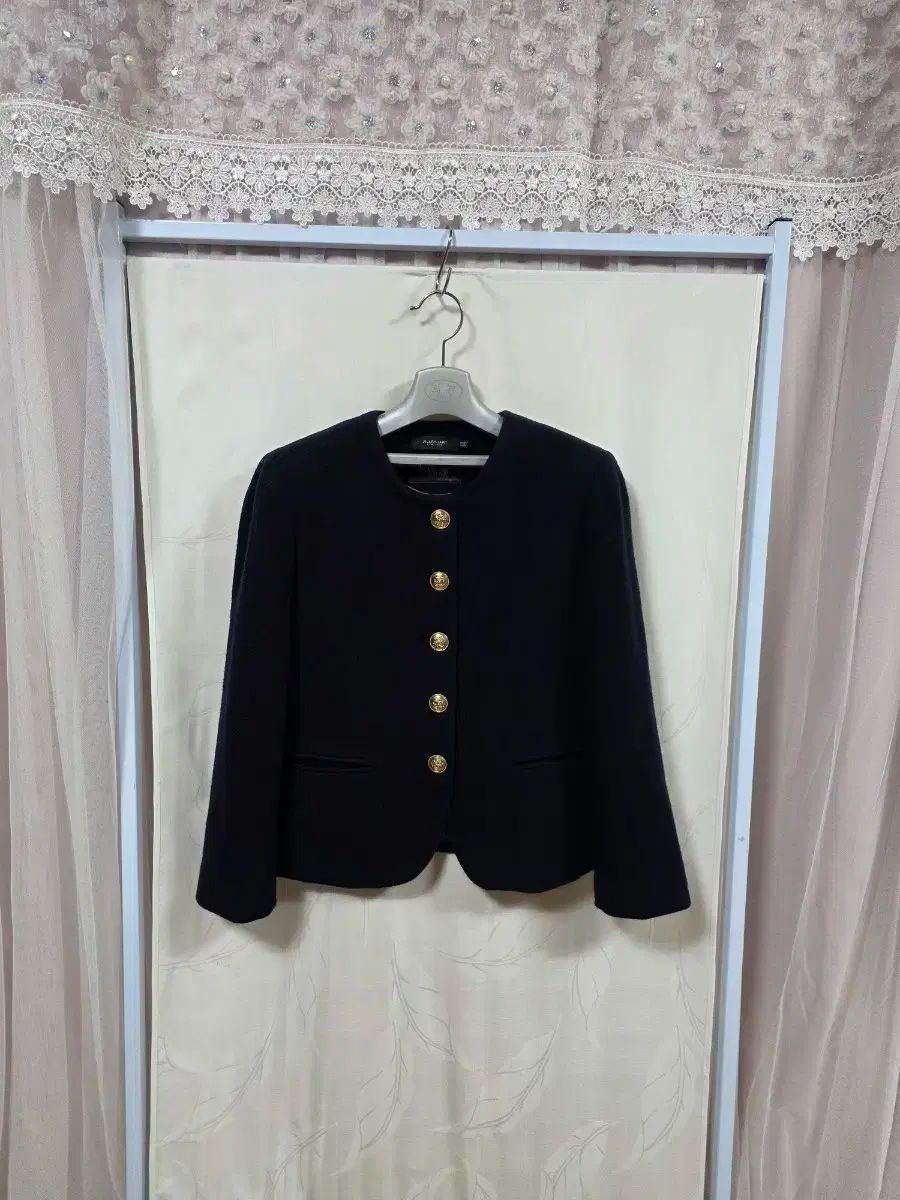 JILLSTUART NEWYORK ジルスチュアートニューヨーク イタリア レオ マスター 麻 ウールジャケット 66