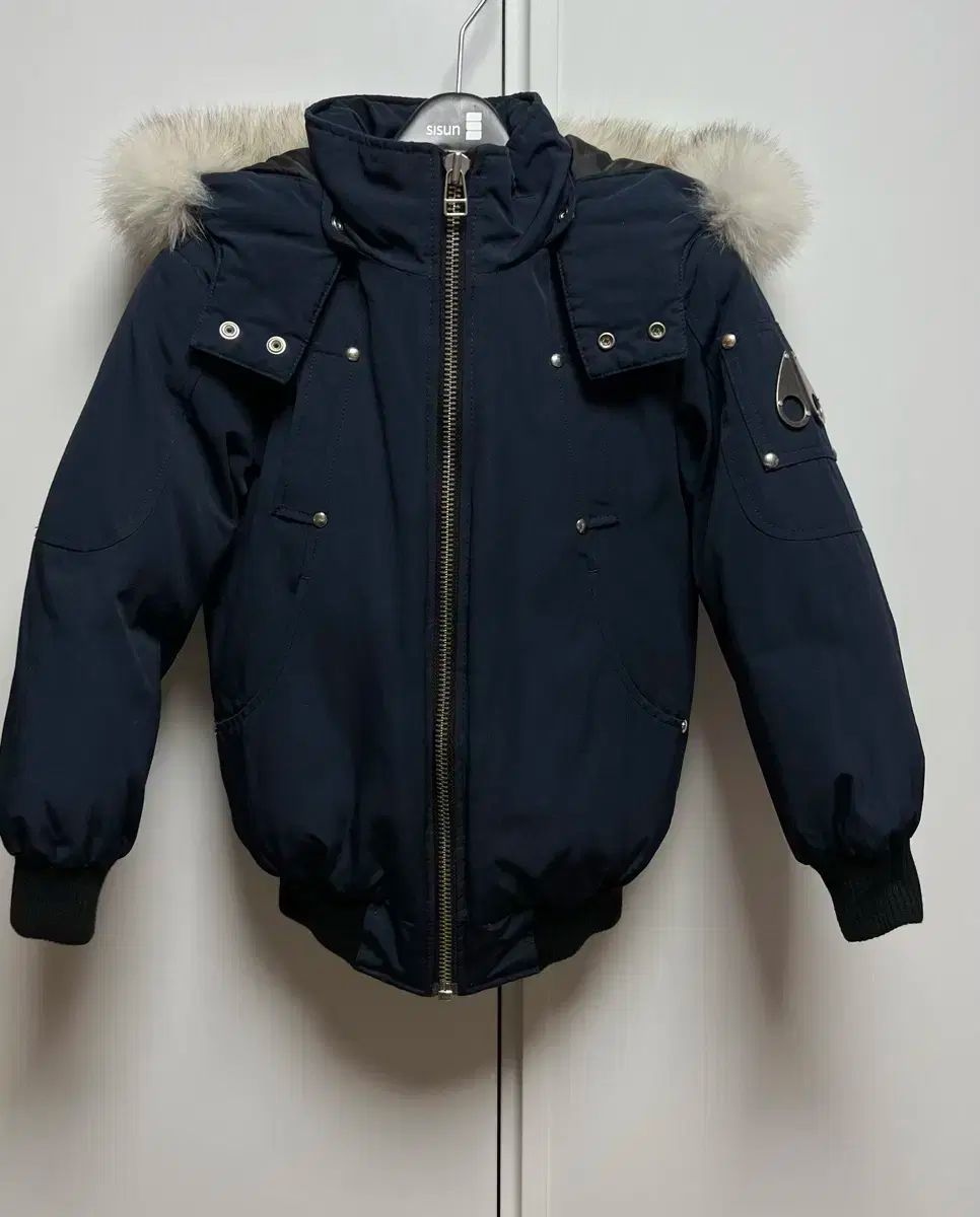 ムースナックルズ キッズ ネイビー ダウン アウター ブルゾン xs