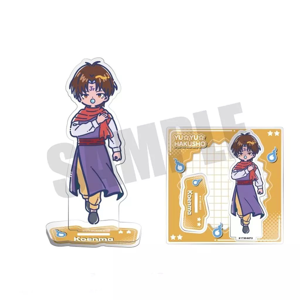 【みづまる。】幽☆遊☆白書 コエンマ アクリルスタンド 缶バッジ☆ 新品】アクリルスタンド・アクリルパネル コエンマ れとぽぷ アクリル