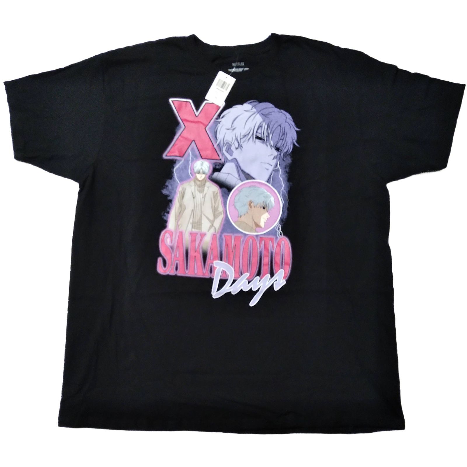 SAKAMOTO DAYS Tシャツ 2X 黒 X スラー 有月憬 アニメT * - メルカリ
