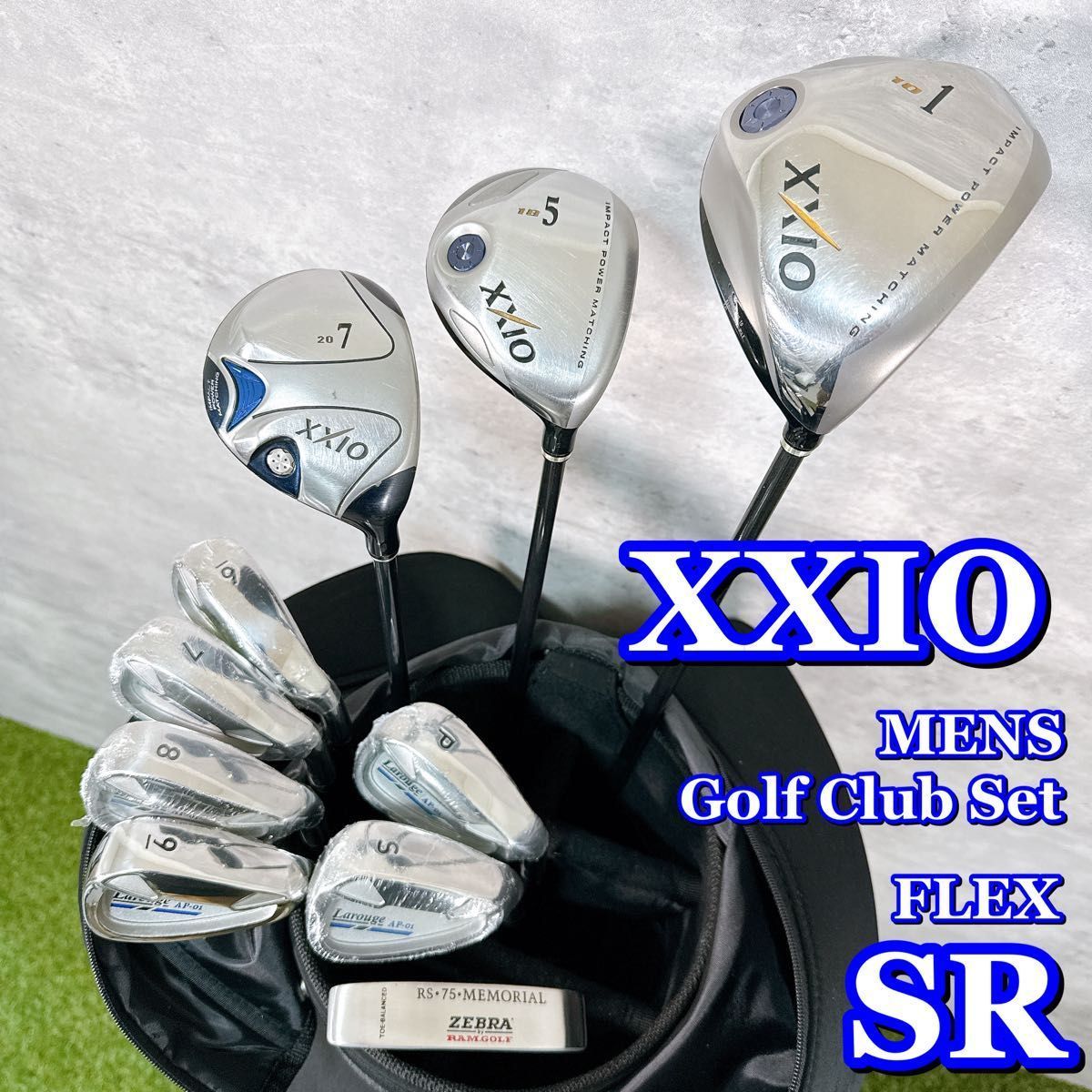 ゴルフクラブセット メンズ XXIO ゼクシオ DUNLOP ダンロップ フルセット 10本 キャディバッグ付き フレックスSR 男性 右利き K194