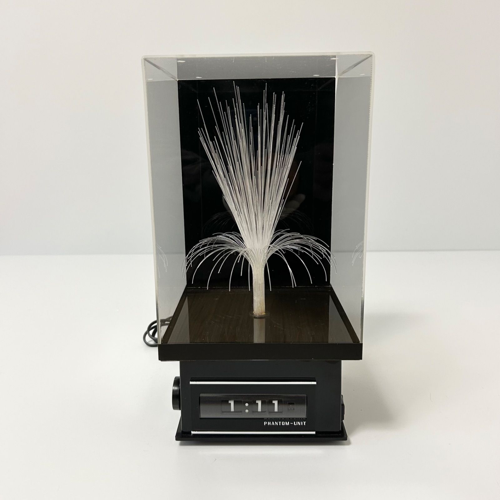 昭和レトロ 村上貿易 ファントムライト パタパタ時計 光ファイバー