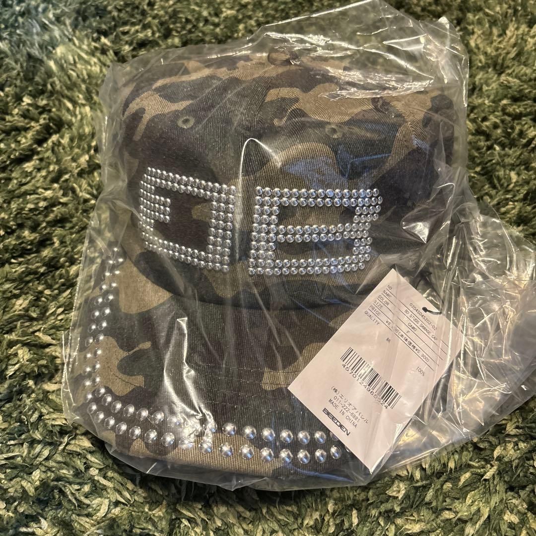 新品 BEEDEN STUDS DAMAGE CAP カモ 未開封品 【公式通販】