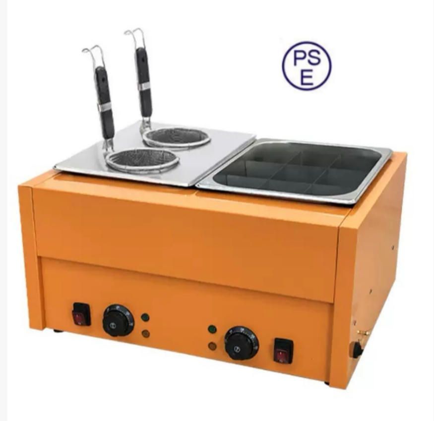 新型110 Vおでん機器商用マーラータン機器電熱茹で麺炉二槽格子鍋設備