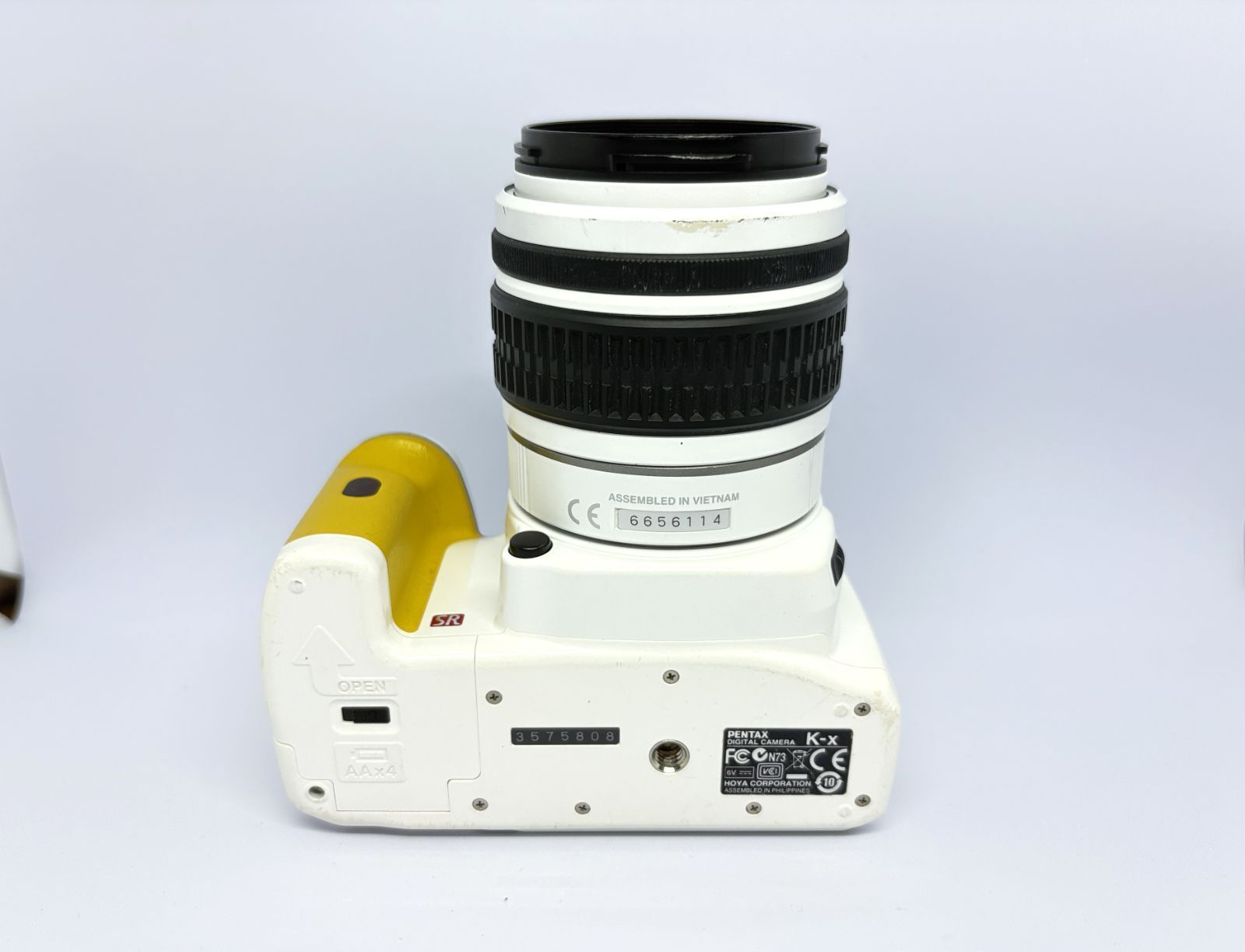 PENTAX K-x ホワイト×イエロー レンズキット 動作確認済 一眼レフ
