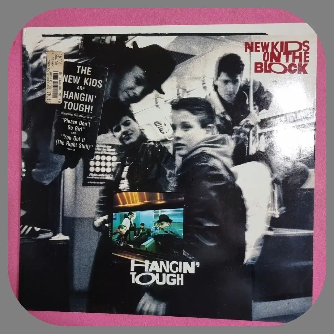 ニュー キッズ オン ザ ブロック 輸入初版 LP Hangin Tough