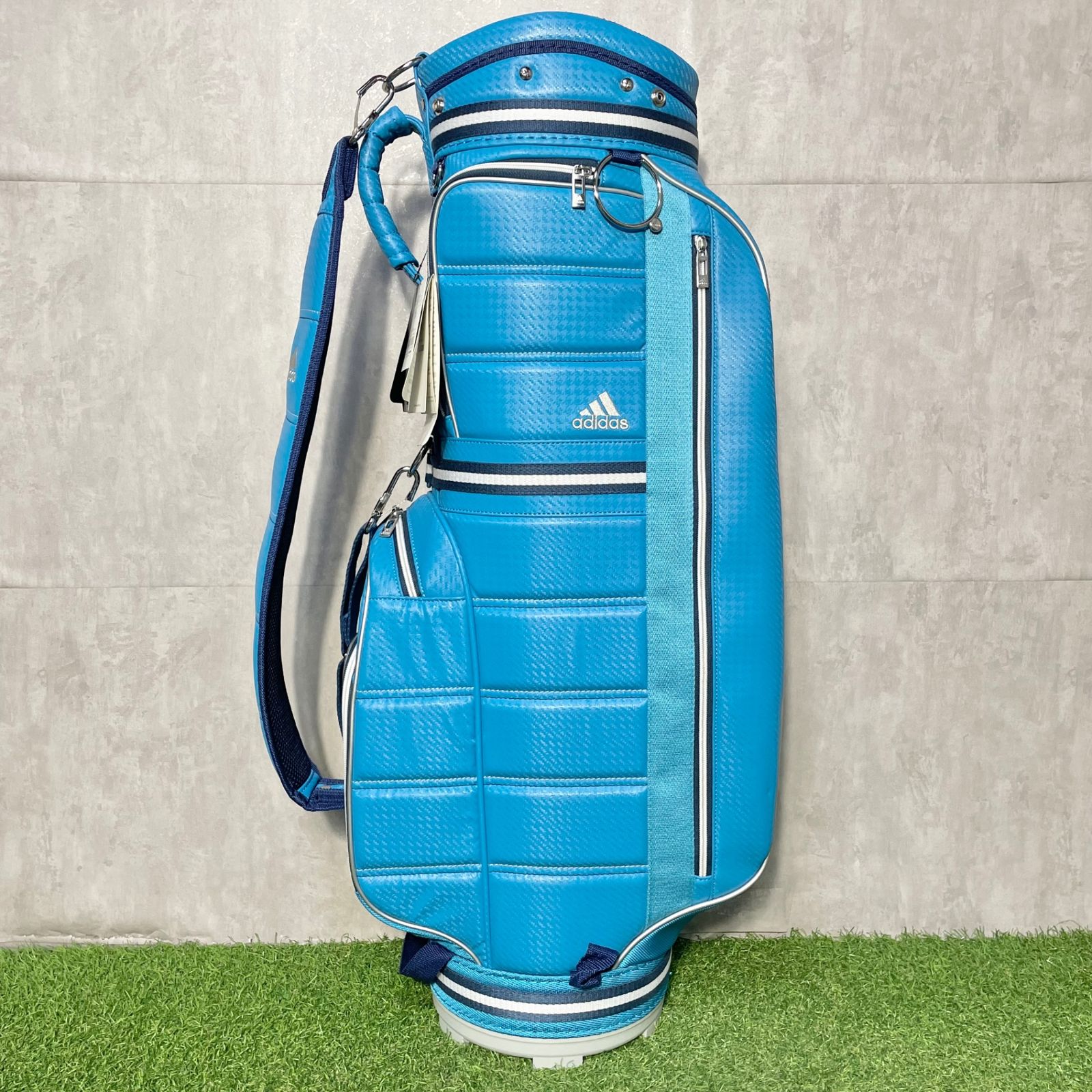 未使用品】adidas アディダス キャディバッグ ゴルフバッグ ブルー