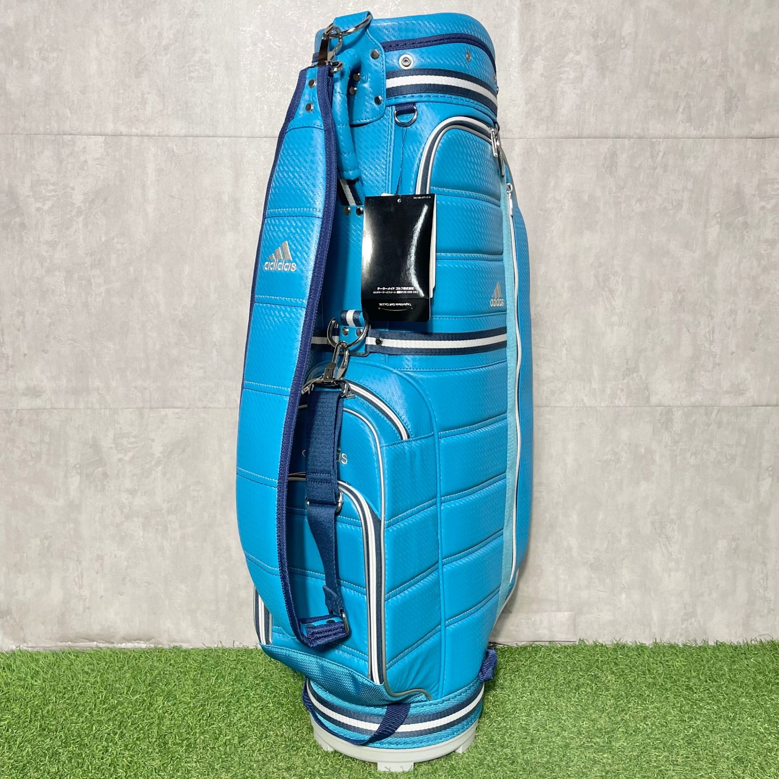 未使用品】adidas アディダス キャディバッグ ゴルフバッグ ブルー