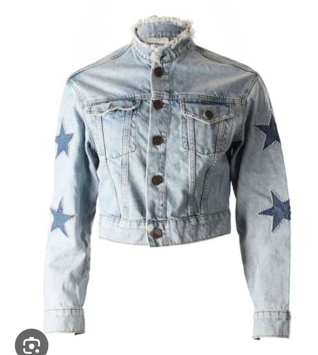 サンドロ sandro デニム クロップド ジャケット