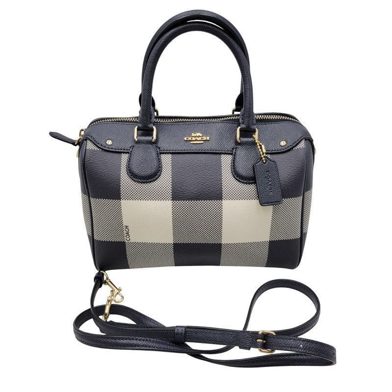 品 COACH コーチ CHECK 2WAY MINI BOSTON BAG F26146 チェック ミニボストンバッグ ショルダーバッグ カバン 鞄 180-251113-as-08-izu