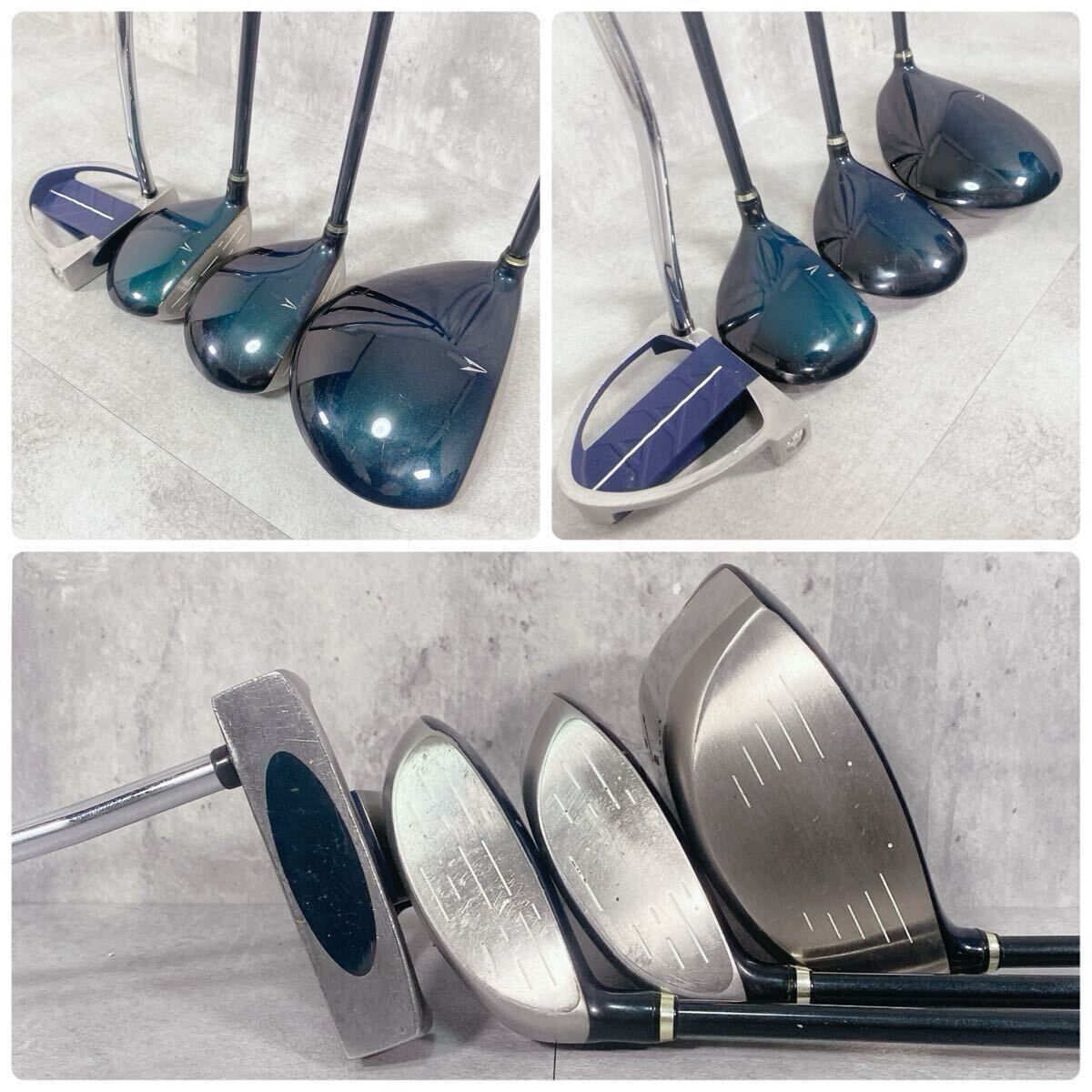 V108 XXIO ゼクシオ 他 メンズ ゴルフ クラブ セット 12点 黒 緑