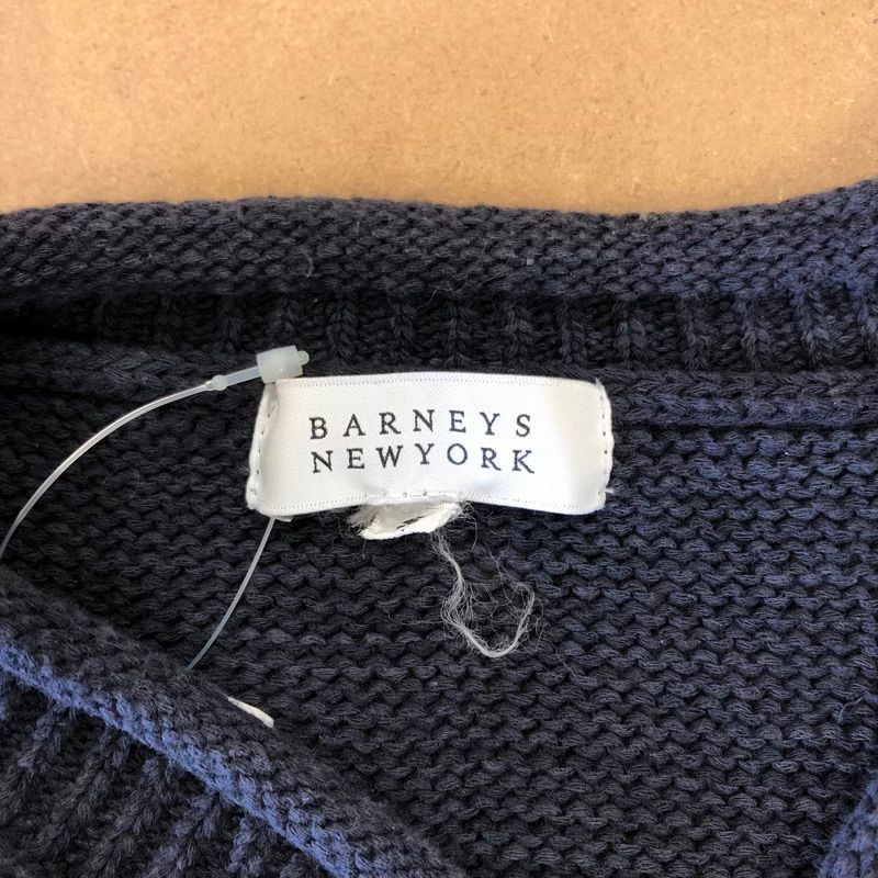 バーニーズニューヨーク BARNEYS NEW YORK ニット Vネック コットン100