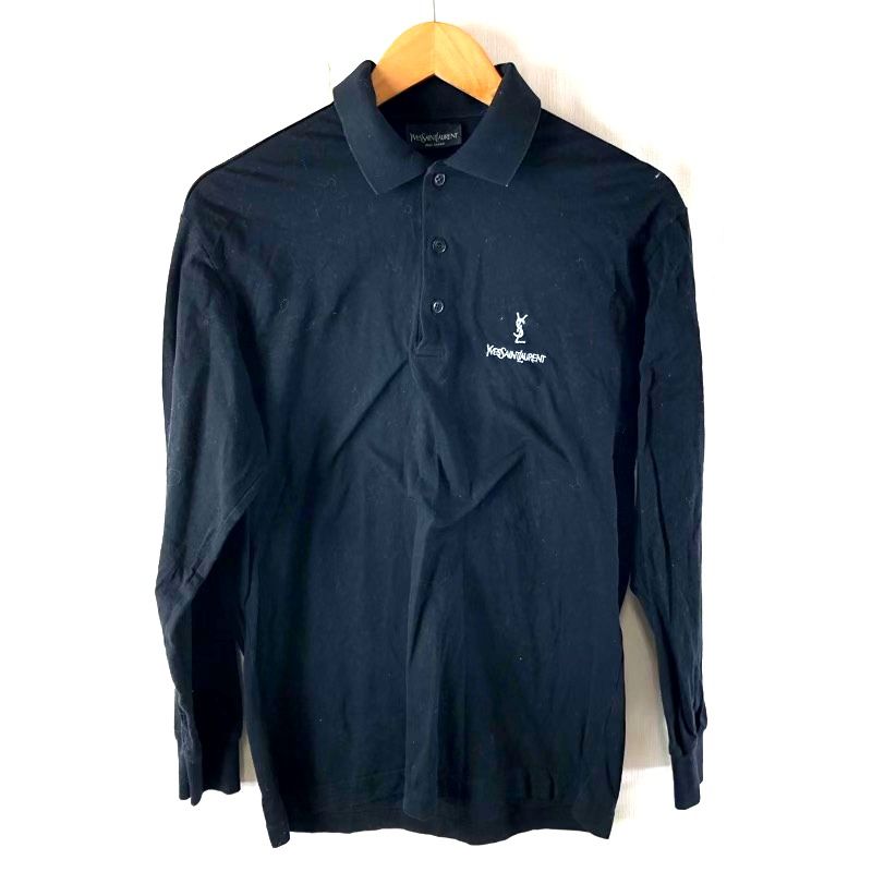 イヴサンローラン Yves Saint Laurent ポロシャツ 長袖 胸元ワン
