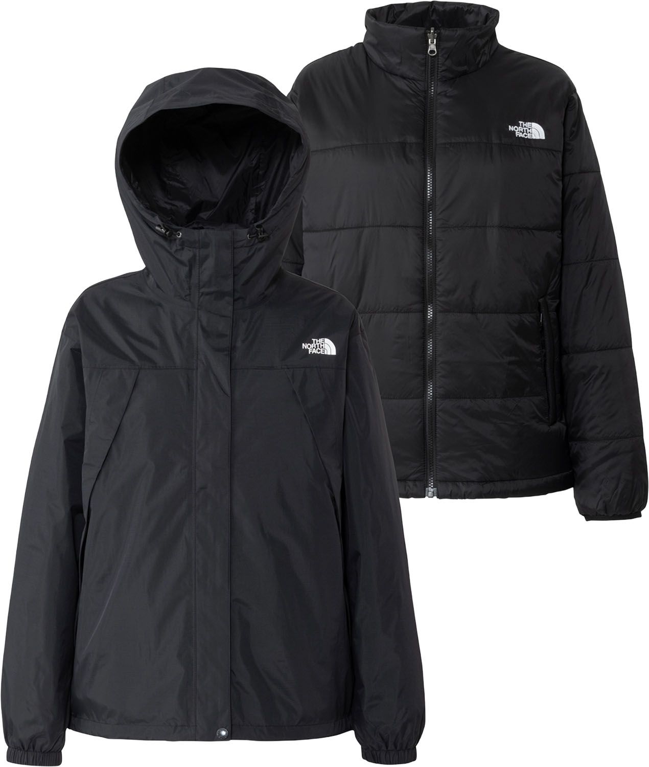 ザ ノース フェイス THE NORTH FACE アウトドア クロノストリクライメイトジャケット レディース アウター パーカー フーディ 秋冬 春 保温 防水透湿 キャンプ 防寒 タウンユース 普段使い インナー付き 上着 NPW62558 K ブラック