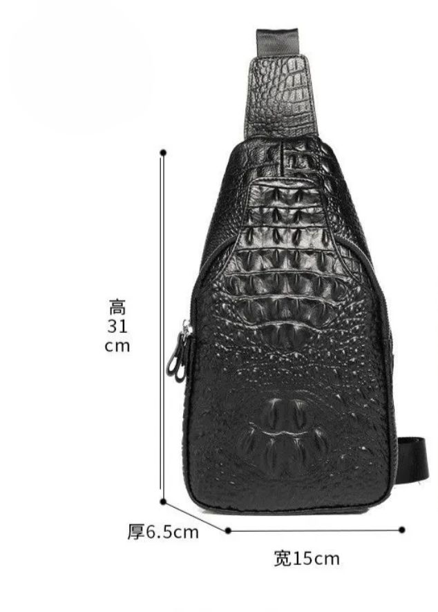 クロコダイル 本革バッグ 大歓迎！メンズ 本革 ショルダーバッグ ワニ