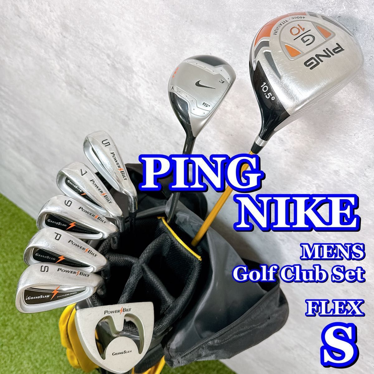 Nike メンズ ゴルフクラブセット ゴルフクラブセット メンズ PING ピン NIKE ナイキ ハーフセット 8本