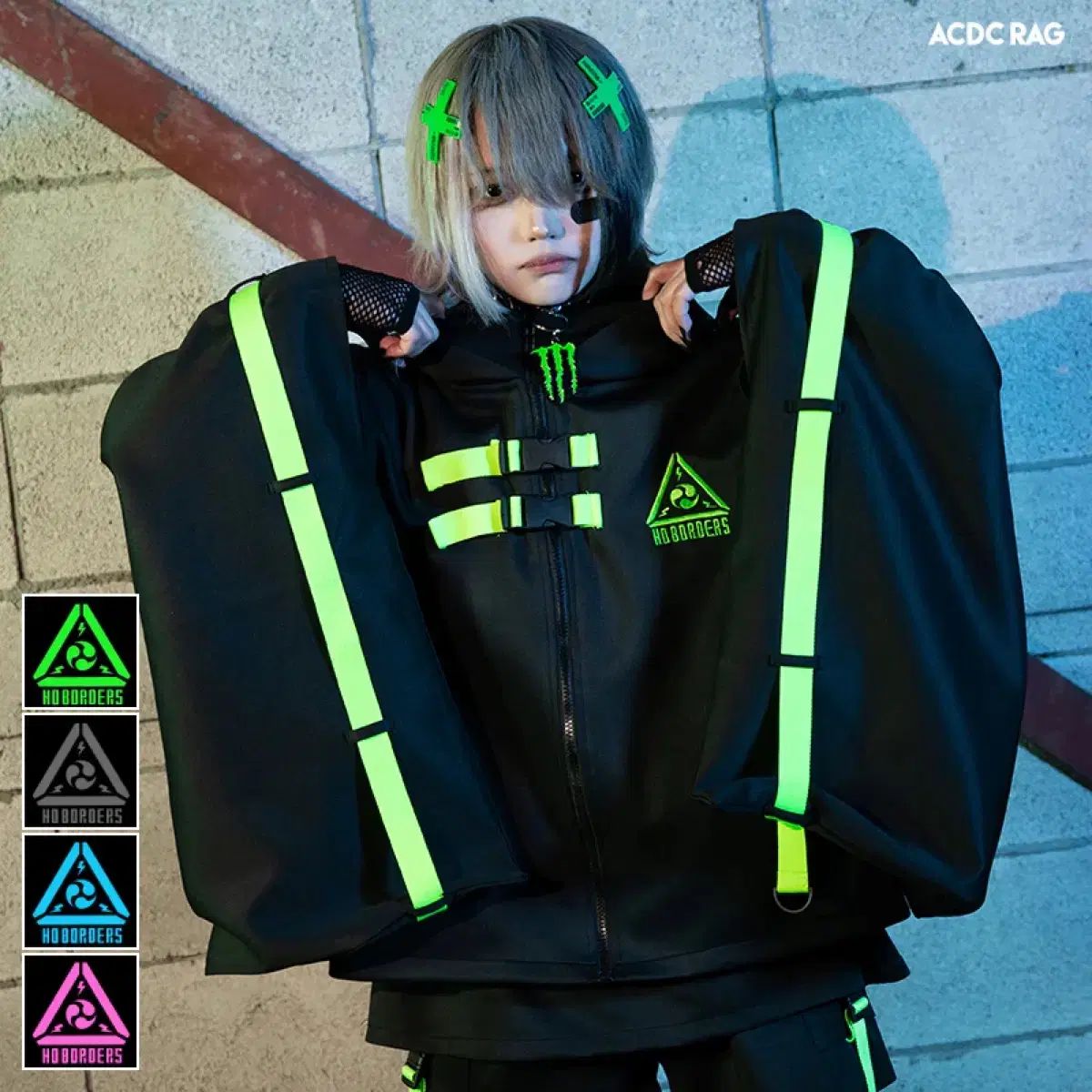 ACDC RAG ソヨンドリ 着物 ジャージ フルセット-グリーン ソヨンドリ ジャージ サブカルチャー