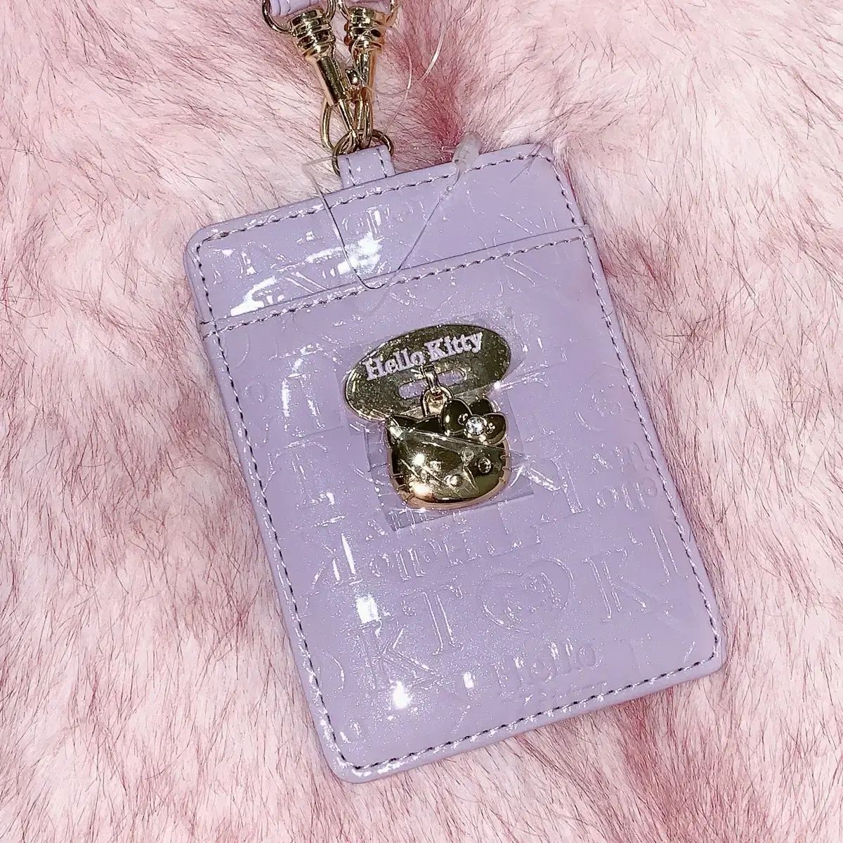 ハローキティ ライトパープル カードウォレット