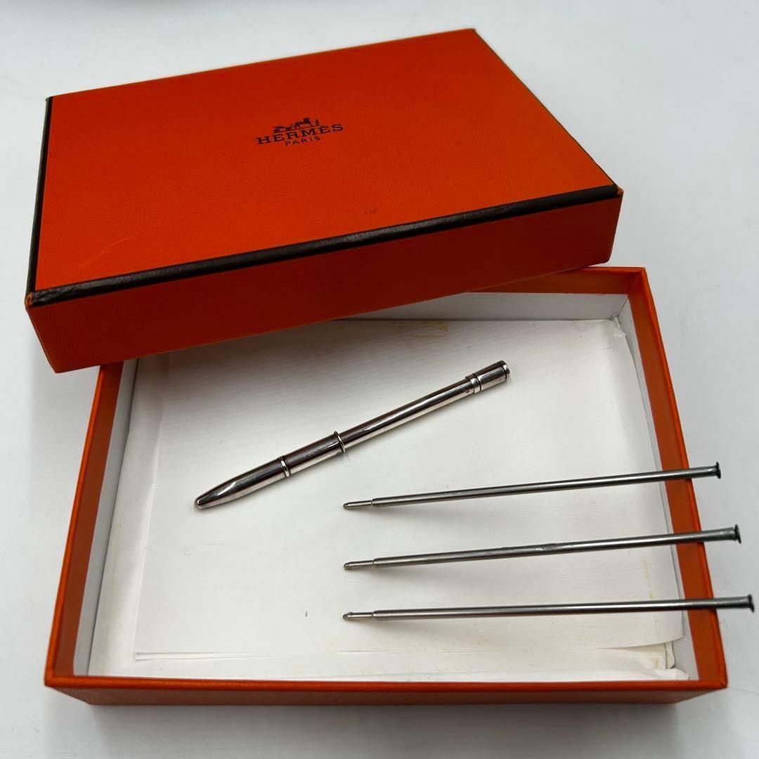 HERMES ボールペンと替え芯セット ❣️エルメス❣️アジェンダボールペン替芯•青&黒1SET新品未使用品