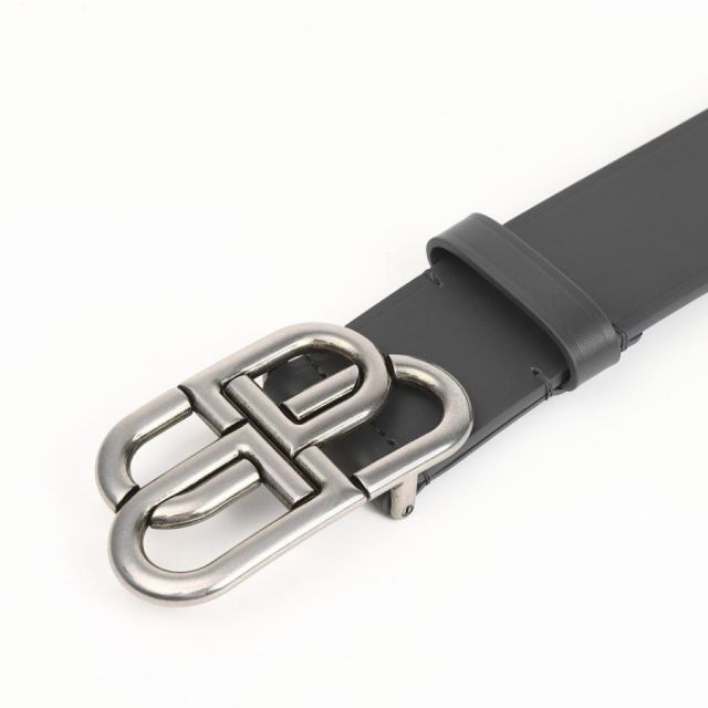 BALENCIAGA バレンシアガ 674181 1CH0B 1110 レザー製 ロゴ ベルト