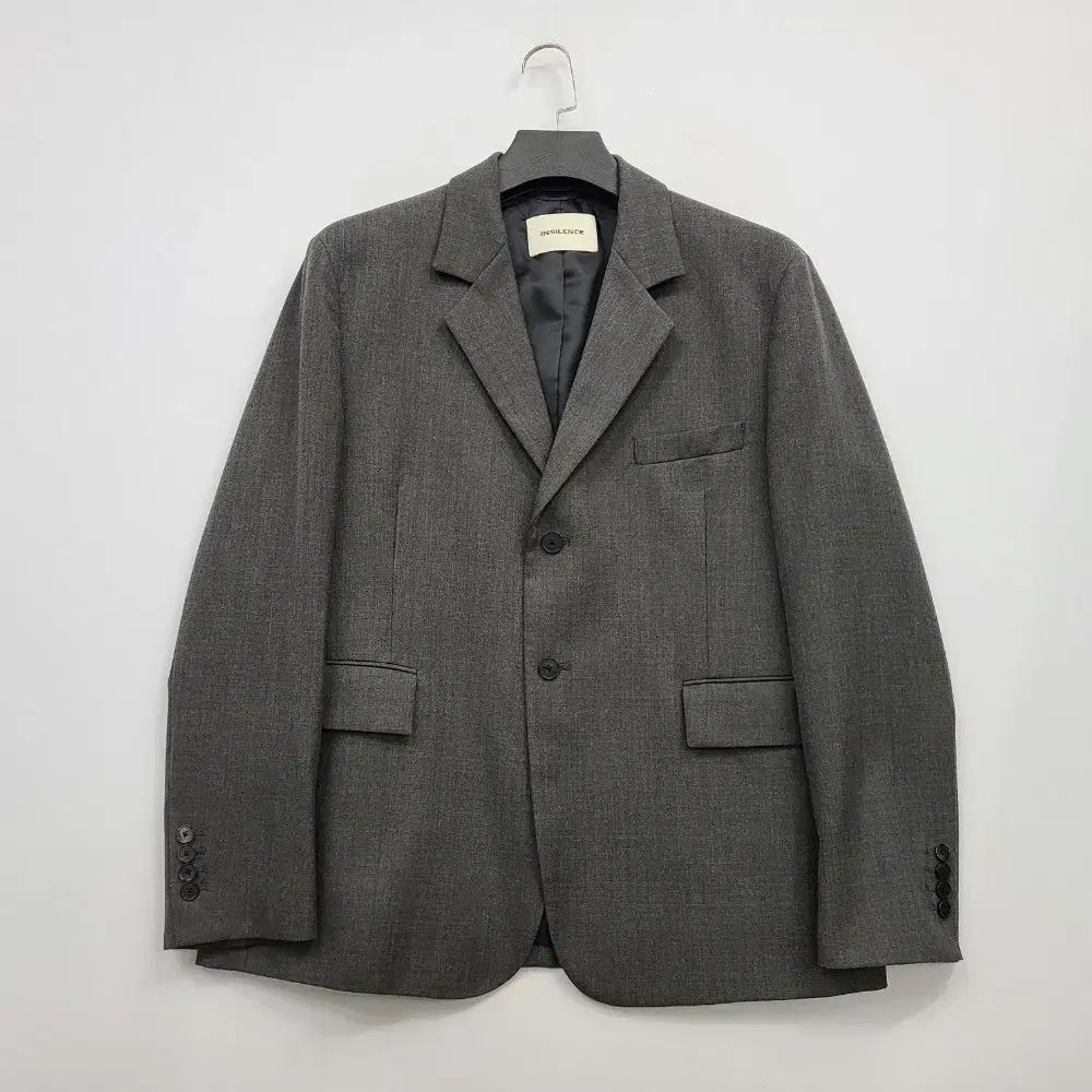 INSILENCE M 男性 オーバーサイズ グレー ウール ブレーザー アリス