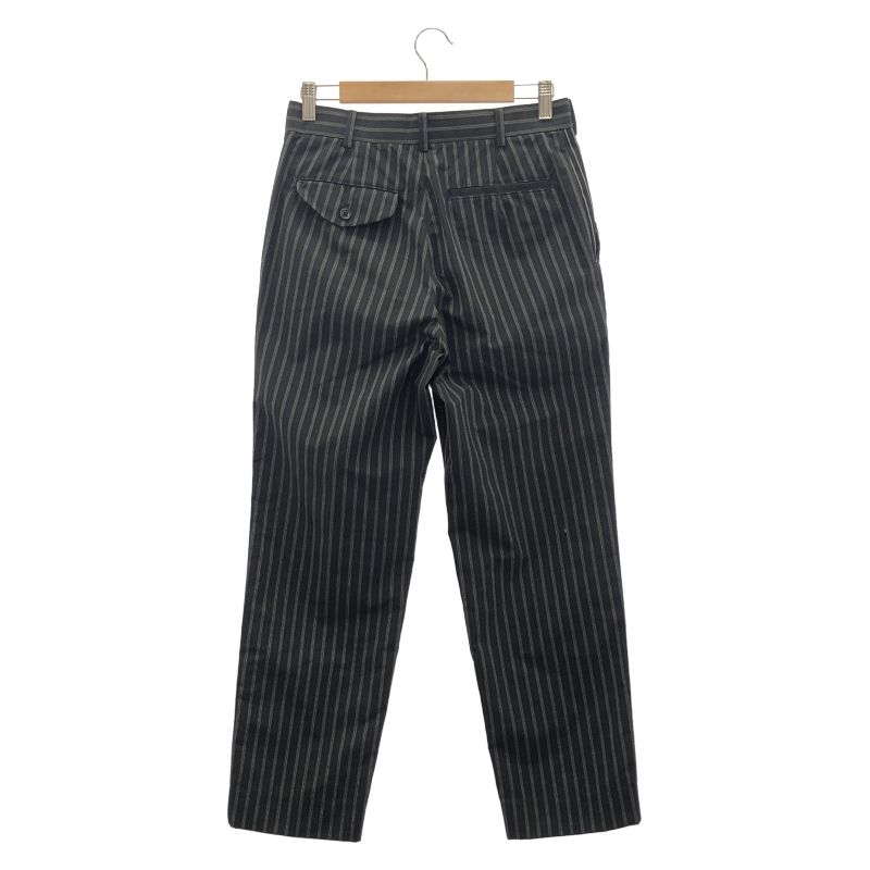 COMME des GARCONS ストライプ スラックス サイズM 黒 1E-P012 コムデギャルソン 91