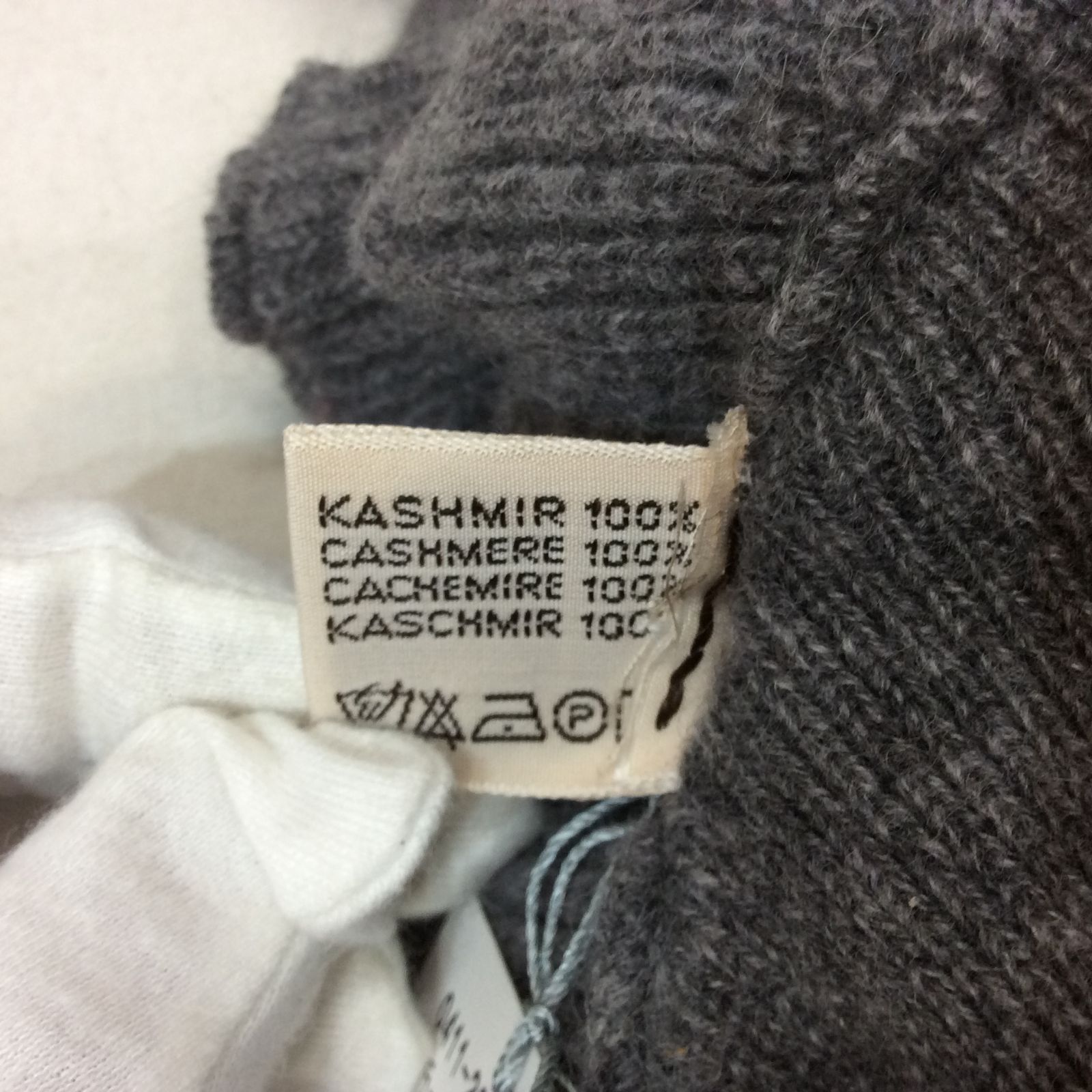  WAKO カシミヤマフラー グレー フリル 銀座和光 マフラー 小物