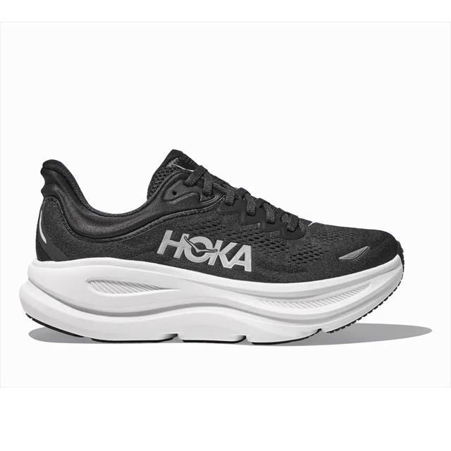 HOKA ONE ONE ホカ オネオネ M BONDI 9 1162011 BLACK WHITE メンズ ボンダイ9 幅D 厚底 ランニングシューズ マラソン ジョギング ロード ランシュー スニーカー 靴 クッション ウォーキング 軽量 軽い 普