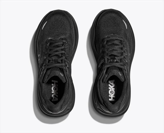 HOKA ONE ONE ホカ オネオネ M BONDI 9 X-WIDE 1162015 BLACK BLACK メンズ ボンダイ9 エキストラワイド スーパーワイド 幅広 4E EEEE 厚底 ランニングシューズ マラソン ジョギング ロード ラン