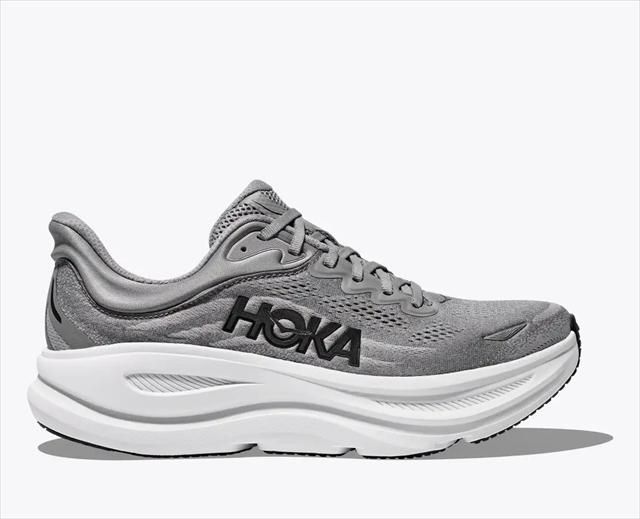 HOKA ONE ONE ホカ オネオネ M BONDI 9 1162011 GALACTIC GREY STELLAR GREY メンズ ボンダイ9 幅D 厚底 ランニングシューズ マラソン ジョギング ロード ランシュー スニーカー 靴 クッション
