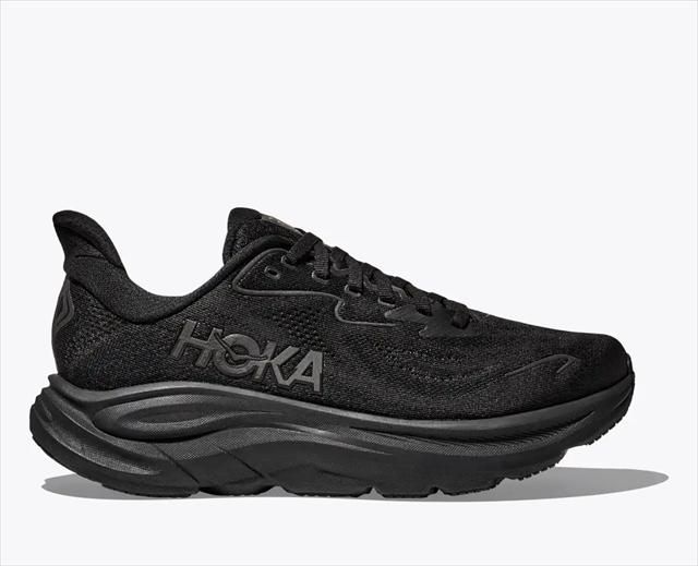 HOKA ONE ONE ホカ オネオネ W CLIFTON 10 1162031 BLACK BLACK レディース ウイメンズ クリフトン10 幅B 厚底 ランニングシューズ マラソン ジョギング ロード ランシュー スニーカー 靴 クッション ウ