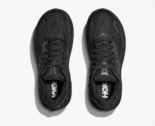 HOKA ONE ONE ホカ オネオネ W CLIFTON 10 1162031 BLACK BLACK レディース ウイメンズ クリフトン10 幅B 厚底 ランニングシューズ マラソン ジョギング ロード ランシュー スニーカー 靴 クッション ウ