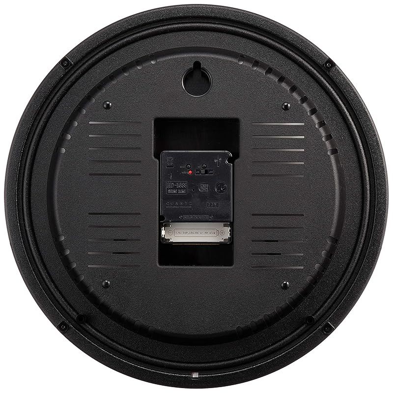 彡レムノス エアークロック 温湿度計付 電波時計 赤 LC09-11W RE レッド Air clock